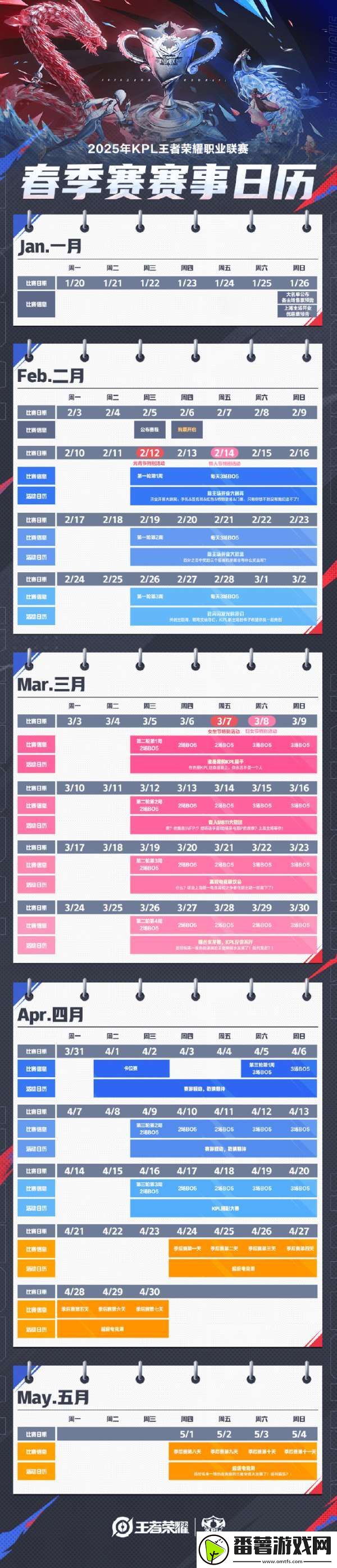 2025年kpl春季赛赛事日历