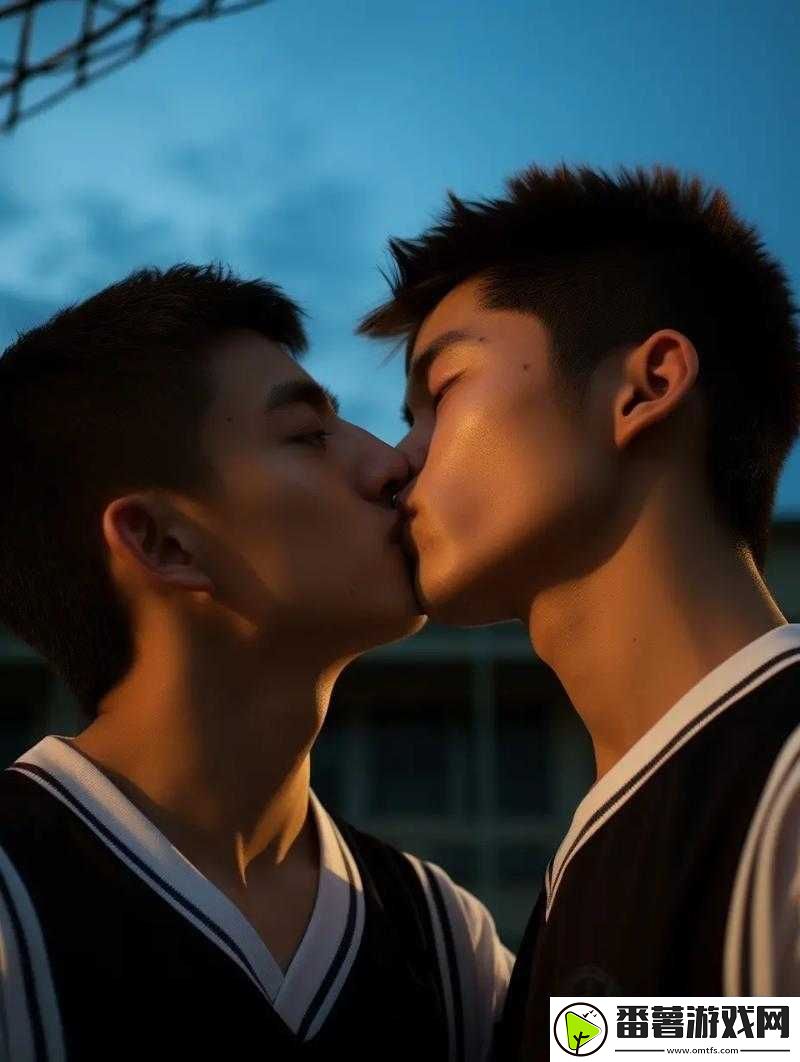 两个男生互相亲吻原声音没有音乐