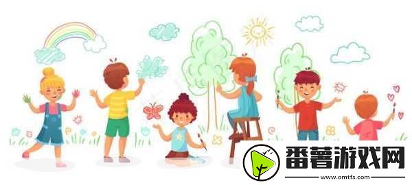 人口工彩画图片