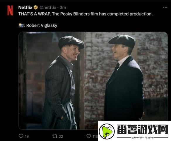 电影版浴血黑帮正式杀青-由基里安·墨菲主演！